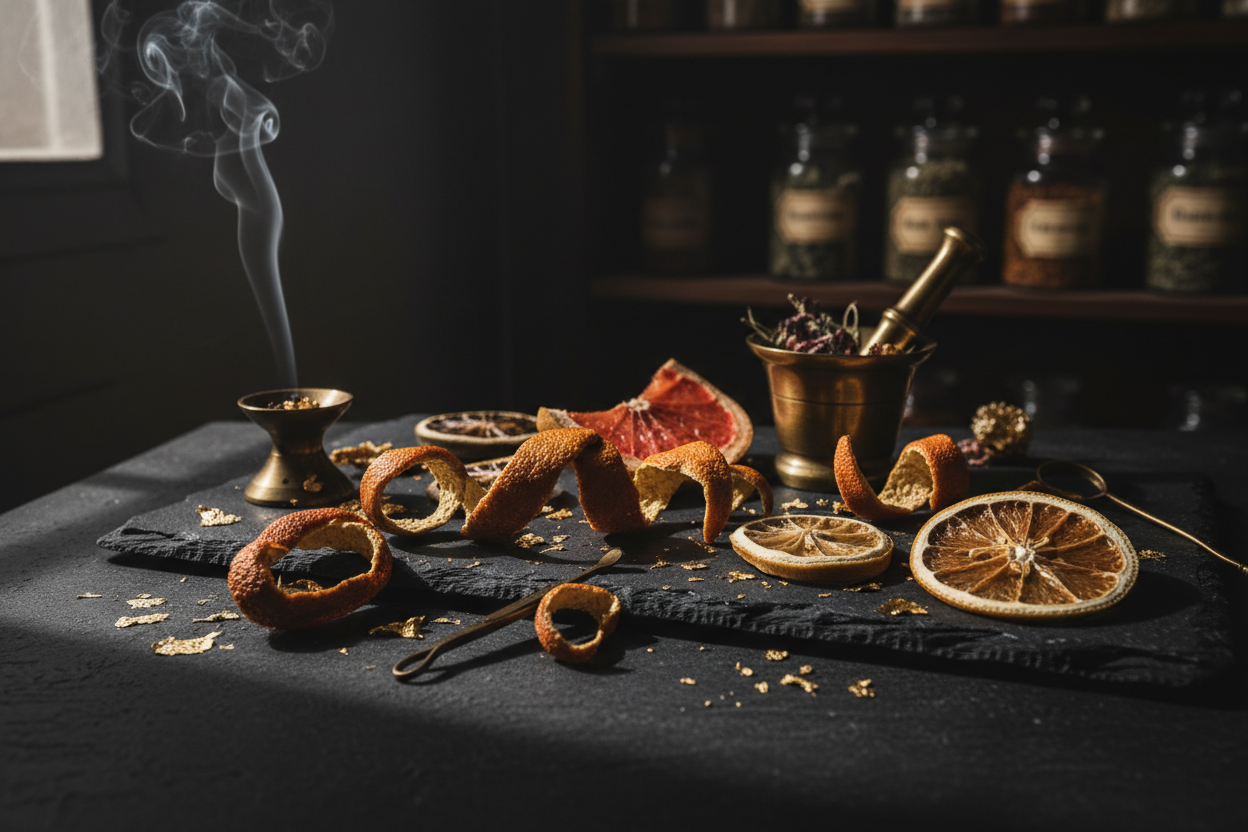 Shielded in Gold: The Dragons and Magic of Citrus Peels